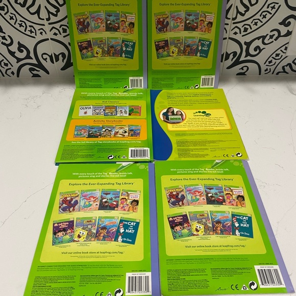 Lot Of 6 Tag Reader Leap Frog Books Leap Frog The Cat in the Hat Casey - Picture 4 of 4